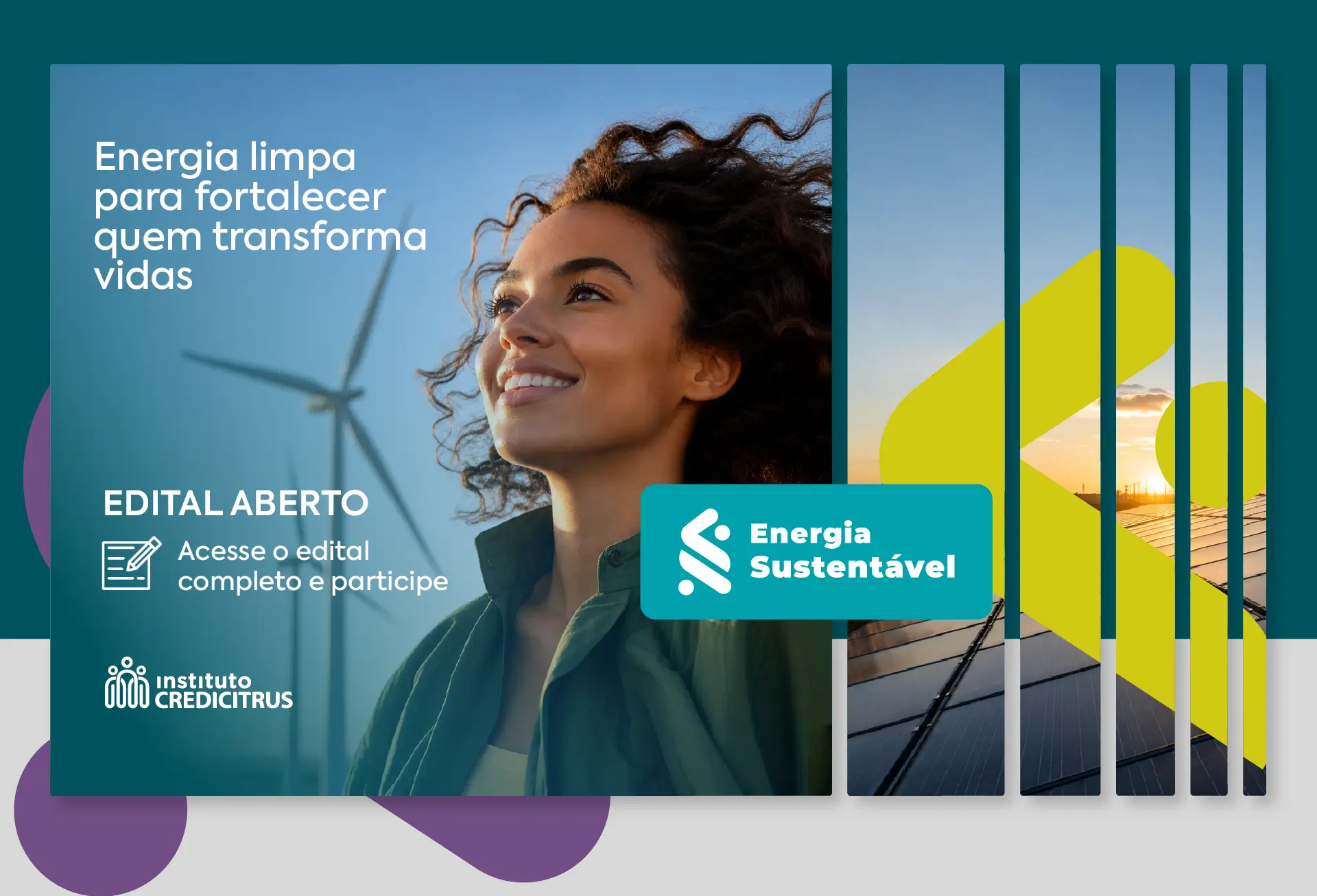 Instituto Credicitrus abre inscrições para o Edital Energia Sustentável 2026